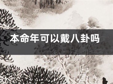 本命年可以戴八卦吗