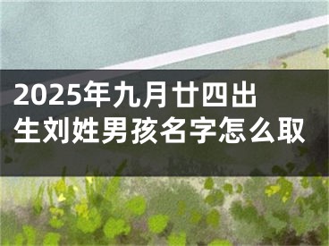 2025年九月廿四出生刘姓男孩名字怎么取