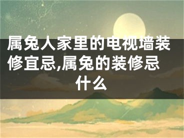 属兔人家里的电视墙装修宜忌,属兔的装修忌什么
