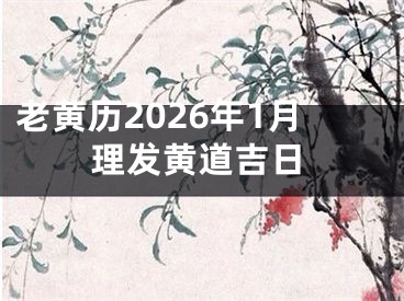 老黄历2026年1月理发黄道吉日