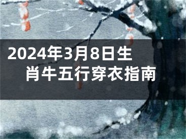 2024年3月8日生肖牛五行穿衣指南