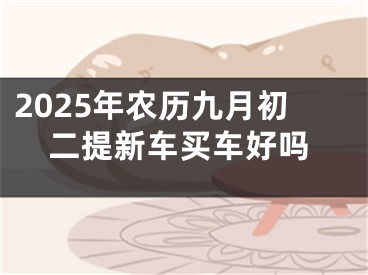 2025年农历九月初二提新车买车好吗