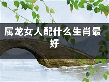 属龙女人配什么生肖最好