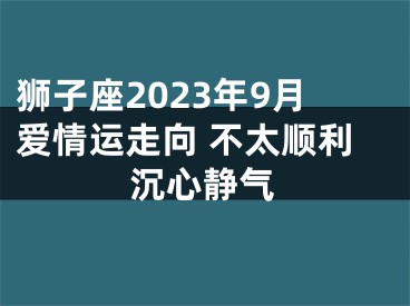 狮子座2023年9月爱情运走向 不太顺利沉心静气