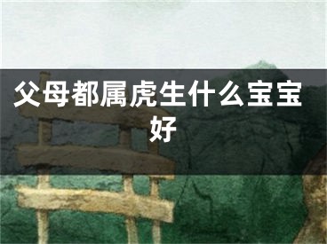 父母都属虎生什么宝宝好
