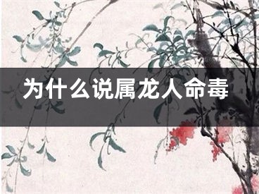 为什么说属龙人命毒