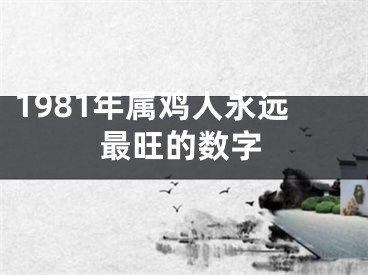 1981年属鸡人永远最旺的数字
