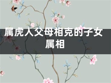 属虎人父母相克的子女属相