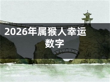2026年属猴人幸运数字