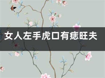 女人左手虎口有痣旺夫