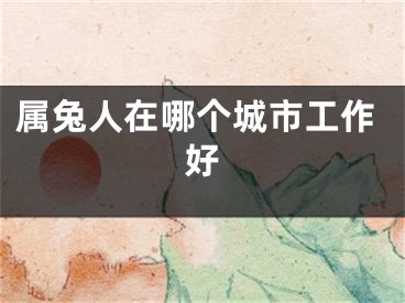 属兔人在哪个城市工作好