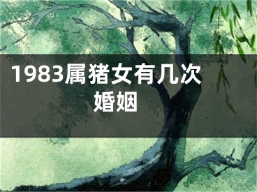 1983属猪女有几次婚姻 