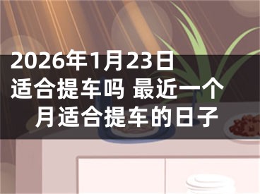 2026年1月23日适合提车吗 最近一个月适合提车的日子