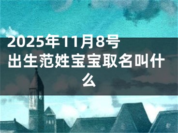 2025年11月8号出生范姓宝宝取名叫什么