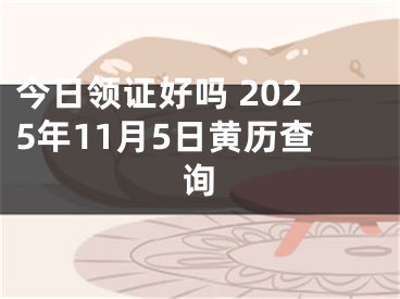 今日领证好吗 2025年11月5日黄历查询