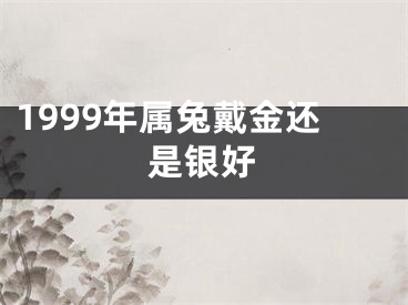 1999年属兔戴金还是银好
