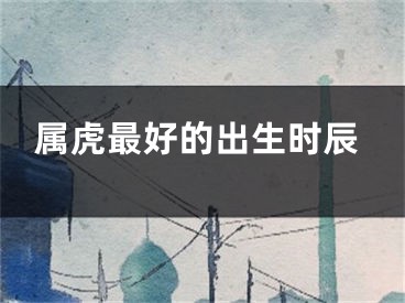 属虎最好的出生时辰