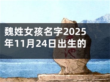 魏姓女孩名字2025年11月24日出生的