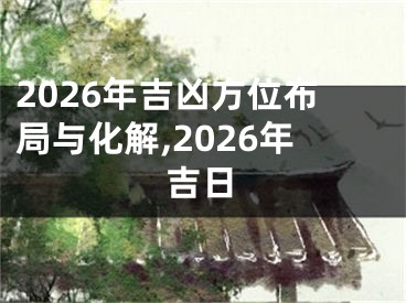 2026年吉凶方位布局与化解,2026年吉日