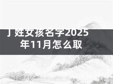 丁姓女孩名字2025年11月怎么取