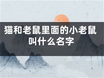 猫和老鼠里面的小老鼠叫什么名字