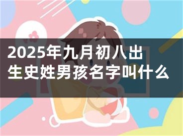 2025年九月初八出生史姓男孩名字叫什么