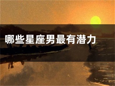 哪些星座男最有潜力