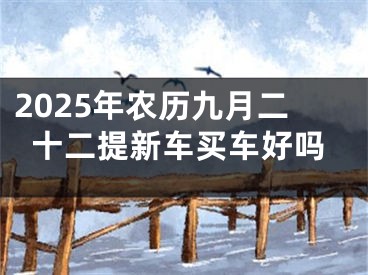 2025年农历九月二十二提新车买车好吗