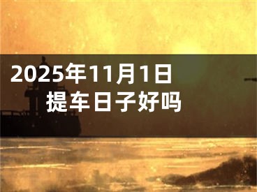 2025年11月1日提车日子好吗 