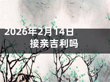 2026年2月14日接亲吉利吗