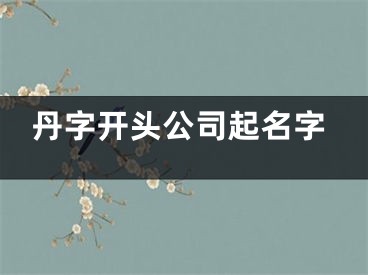 丹字开头公司起名字