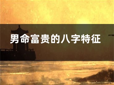 男命富贵的八字特征