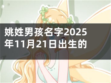 姚姓男孩名字2025年11月21日出生的