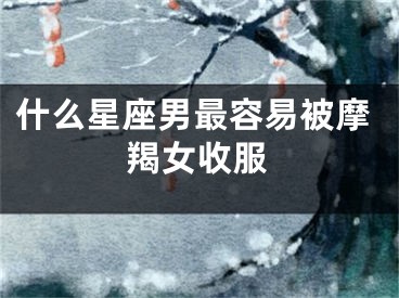 什么星座男最容易被摩羯女收服