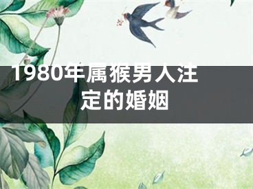 1980年属猴男人注定的婚姻