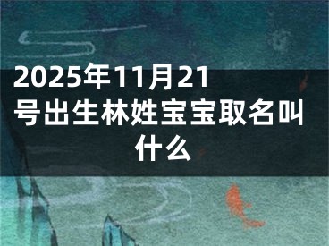 2025年11月21号出生林姓宝宝取名叫什么