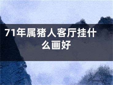 71年属猪人客厅挂什么画好