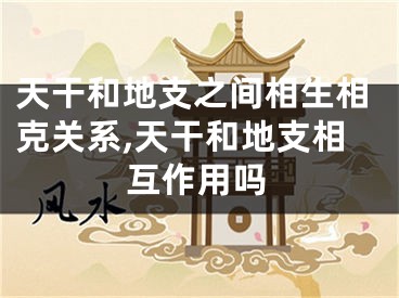 天干和地支之间相生相克关系,天干和地支相互作用吗