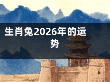 生肖兔2026年的运势
