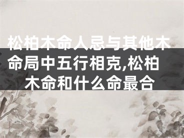 松柏木命人忌与其他木命局中五行相克,松柏木命和什么命最合