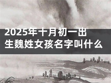 2025年十月初一出生魏姓女孩名字叫什么