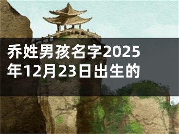 乔姓男孩名字2025年12月23日出生的