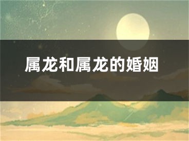属龙和属龙的婚姻
