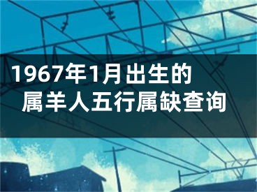 1967年1月出生的属羊人五行属缺查询