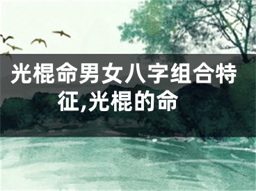 光棍命男女八字组合特征,光棍的命