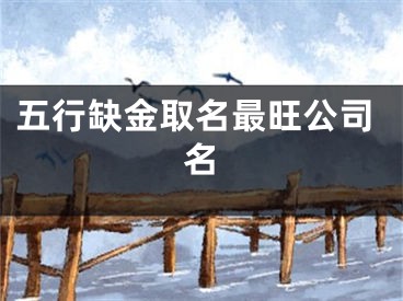 五行缺金取名最旺公司名