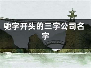 驰字开头的三字公司名字