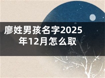 廖姓男孩名字2025年12月怎么取