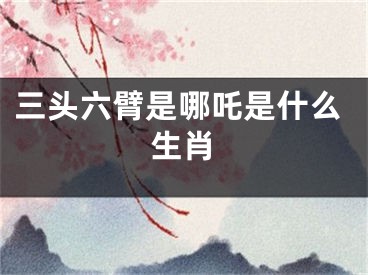 三头六臂是哪吒是什么生肖