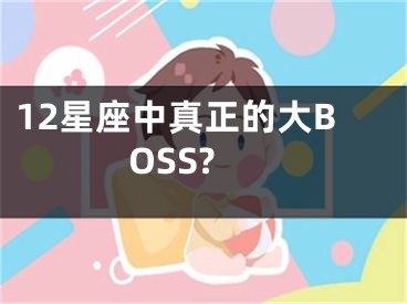 12星座中真正的大BOSS?
